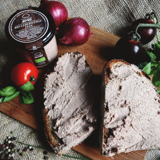 Bio Leberwurst fein im Glas