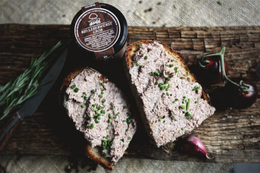 Bio Leberwurst grob im Glas