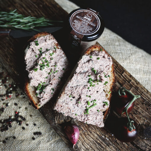 Bio Leberwurst grob im Glas