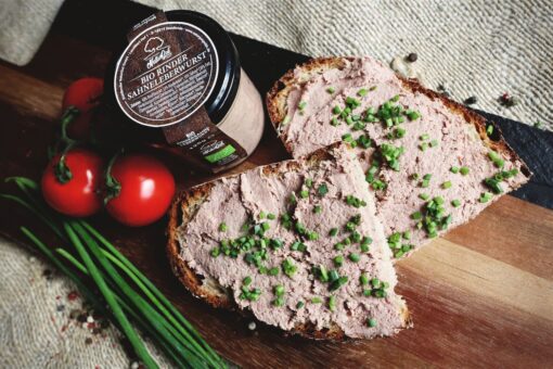 Rindersahneleberwurst (fein) in Bio-Qualität aus dem Glas